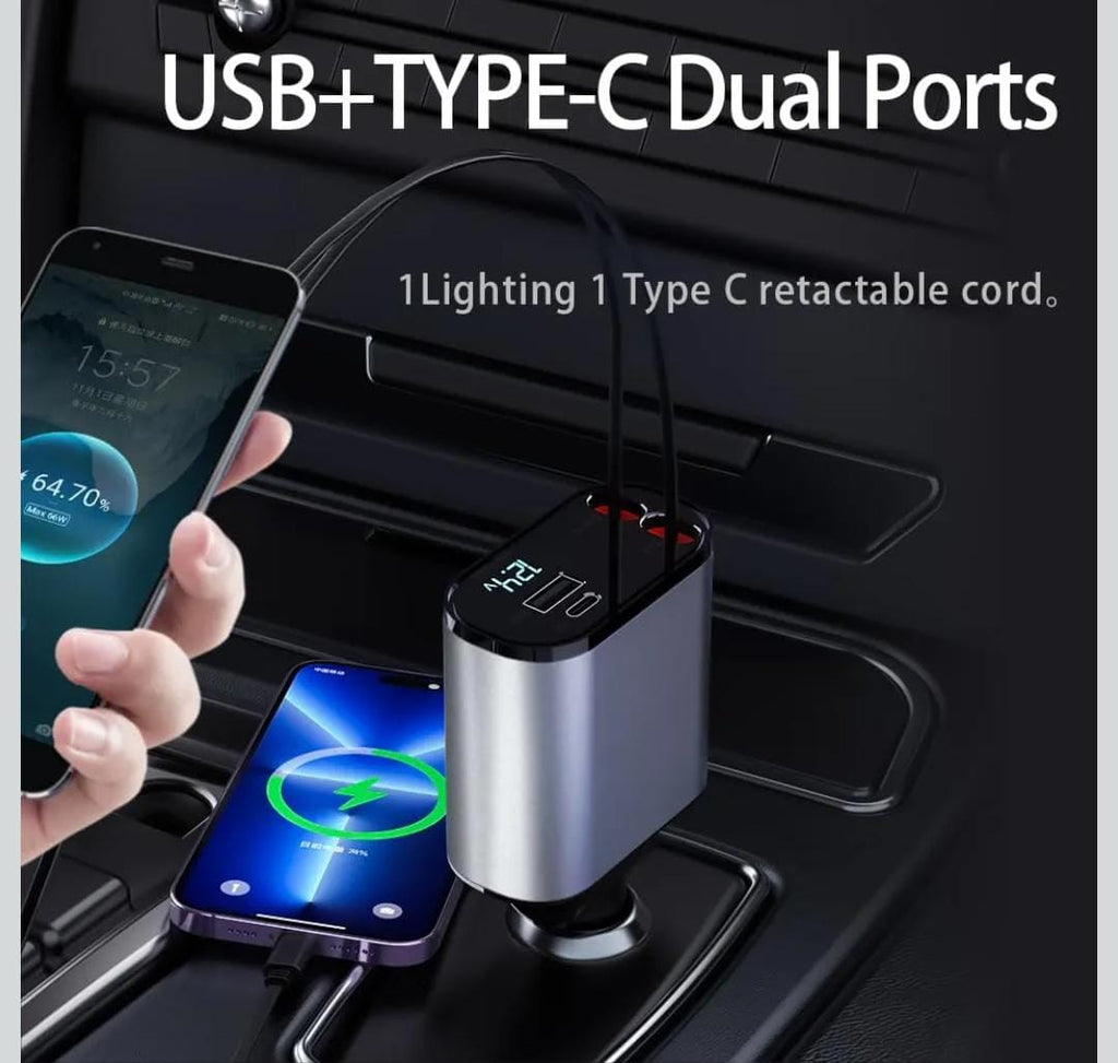 RETRACTABLE CHARGER FOR CAR
